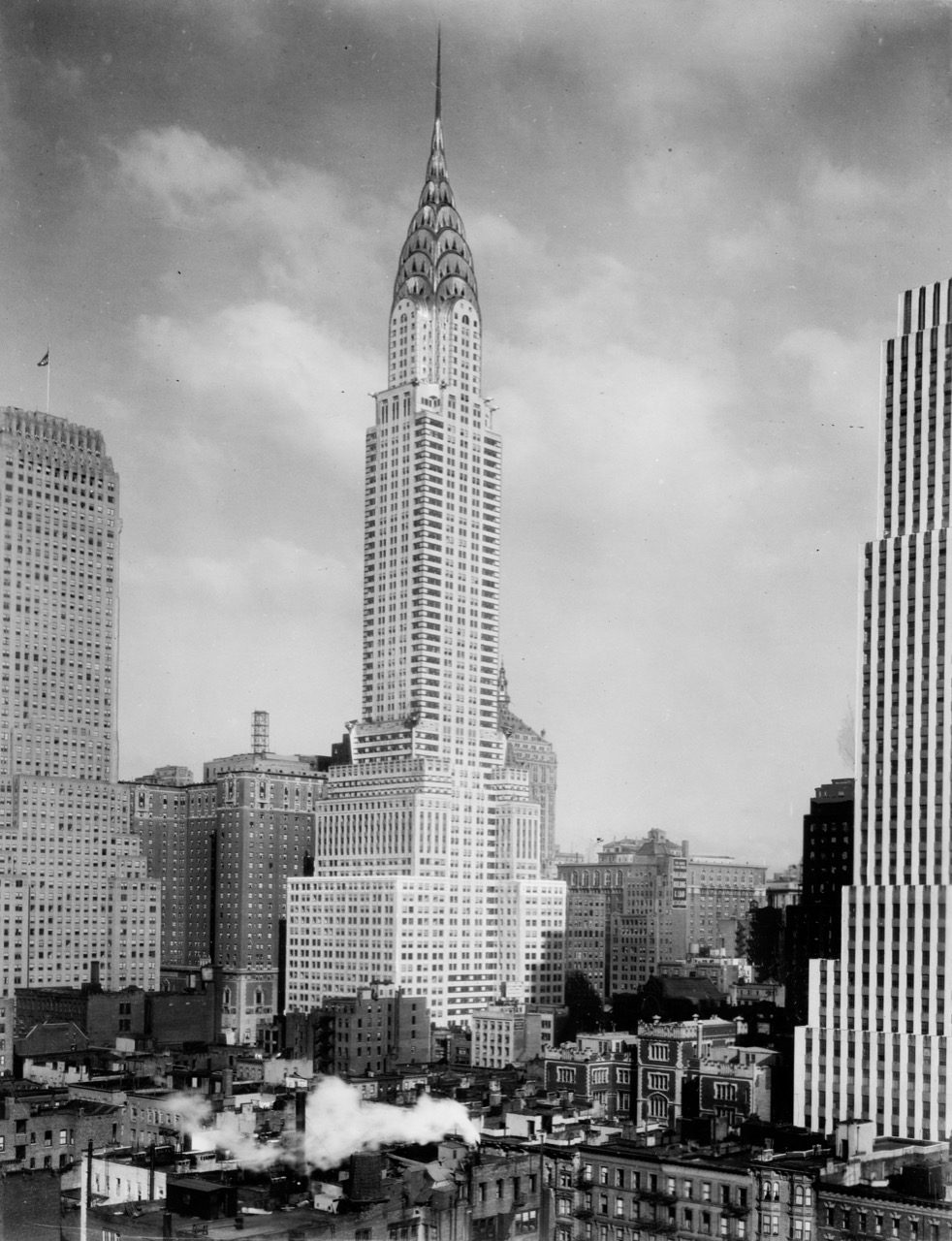 The Chrysler Building in New York photographed around 1930, shortly after its completion, in a Detroit Publishing Co. print held by the Library of Congress